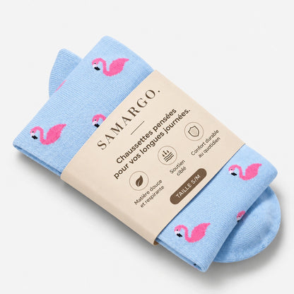 Chaussettes de compression - Flamand Rose