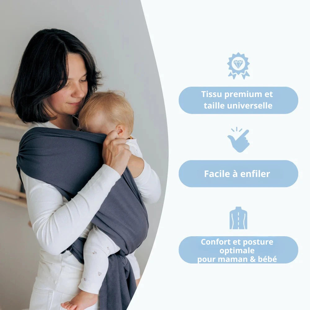 Câlina™ – Écharpe de portage bébé apaisante