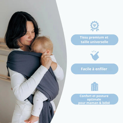 Câlina™ – Écharpe de portage bébé apaisante