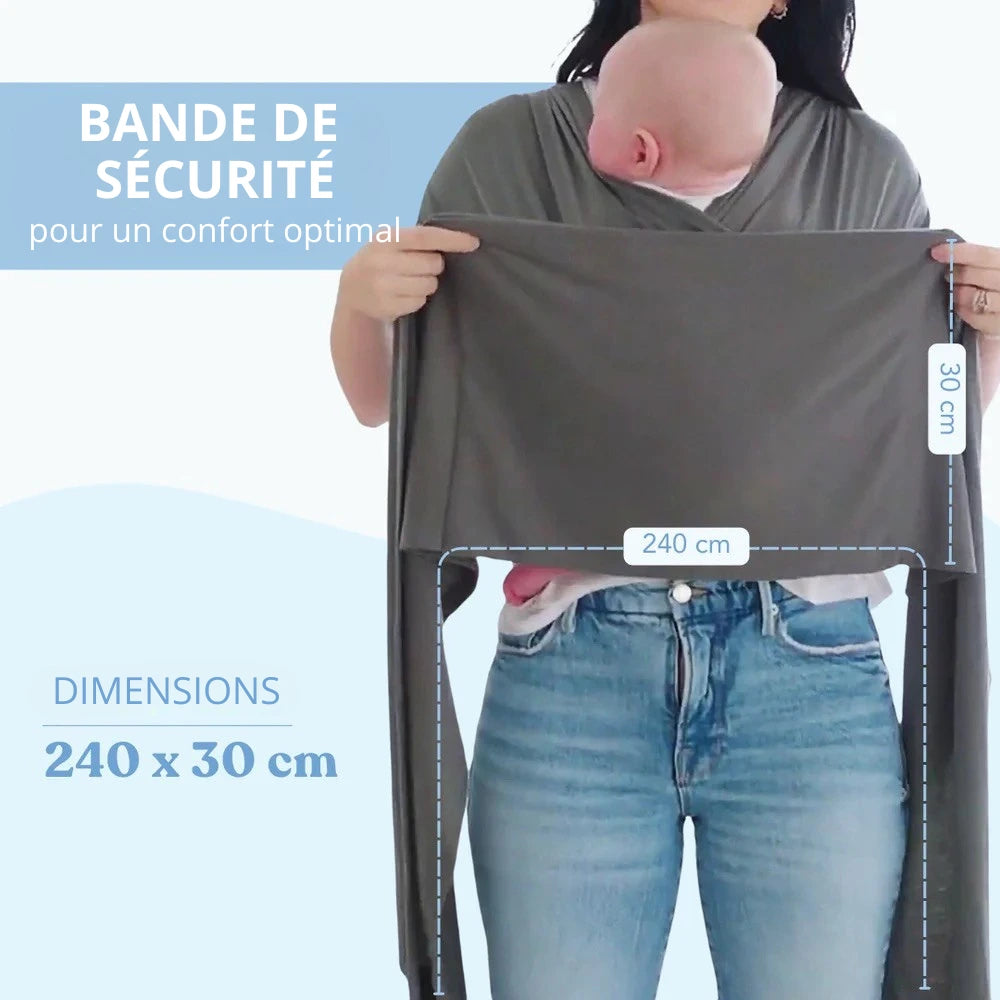 Câlina™ – Écharpe de portage bébé apaisante
